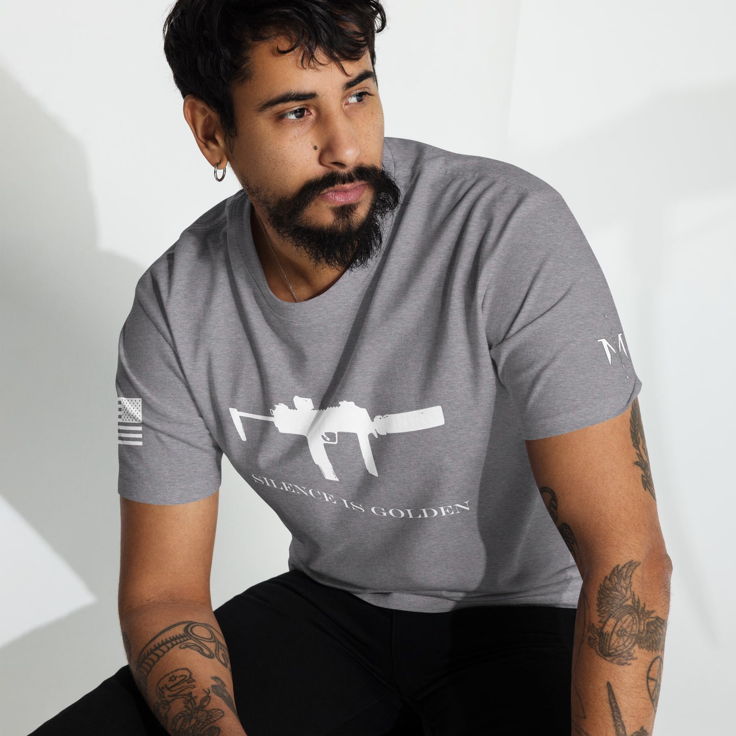 Silence is Golden, White Logo